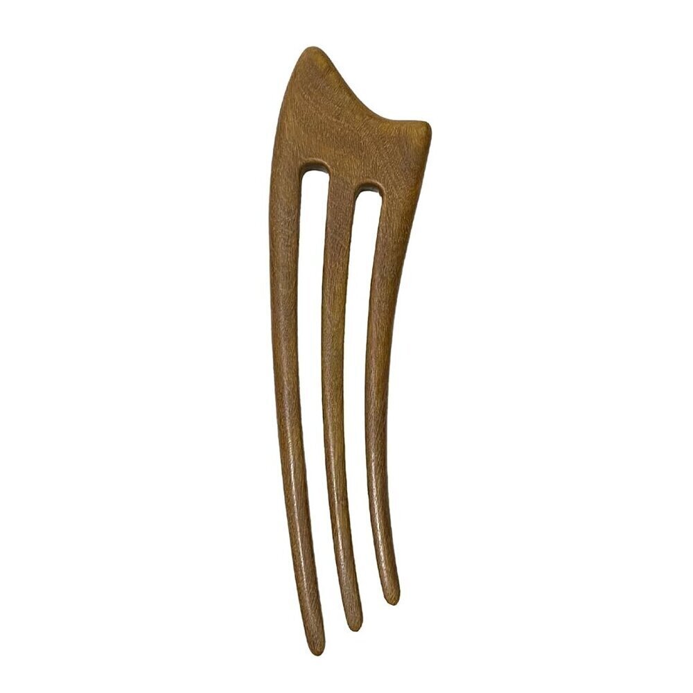 Wooden Hair Fork Handmade 3-Prong Hair Stick for Buns Chignon Hair Accessory